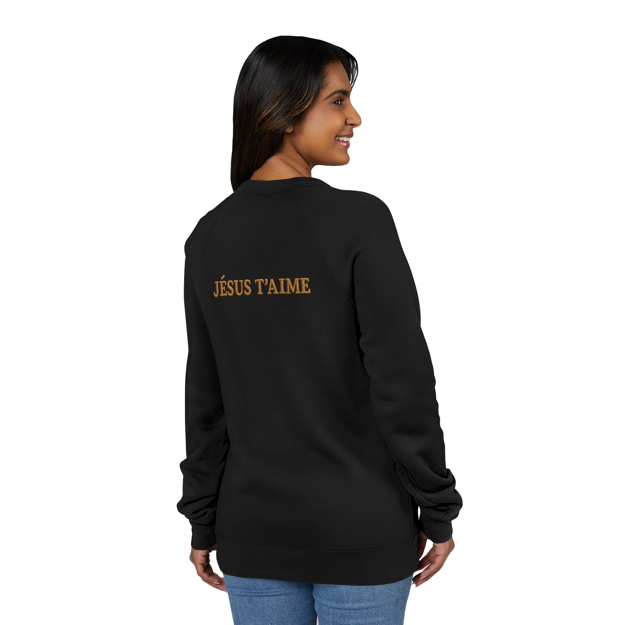 Sweat-Shirt Brodé “Jésus t’aime – Teddy Classique