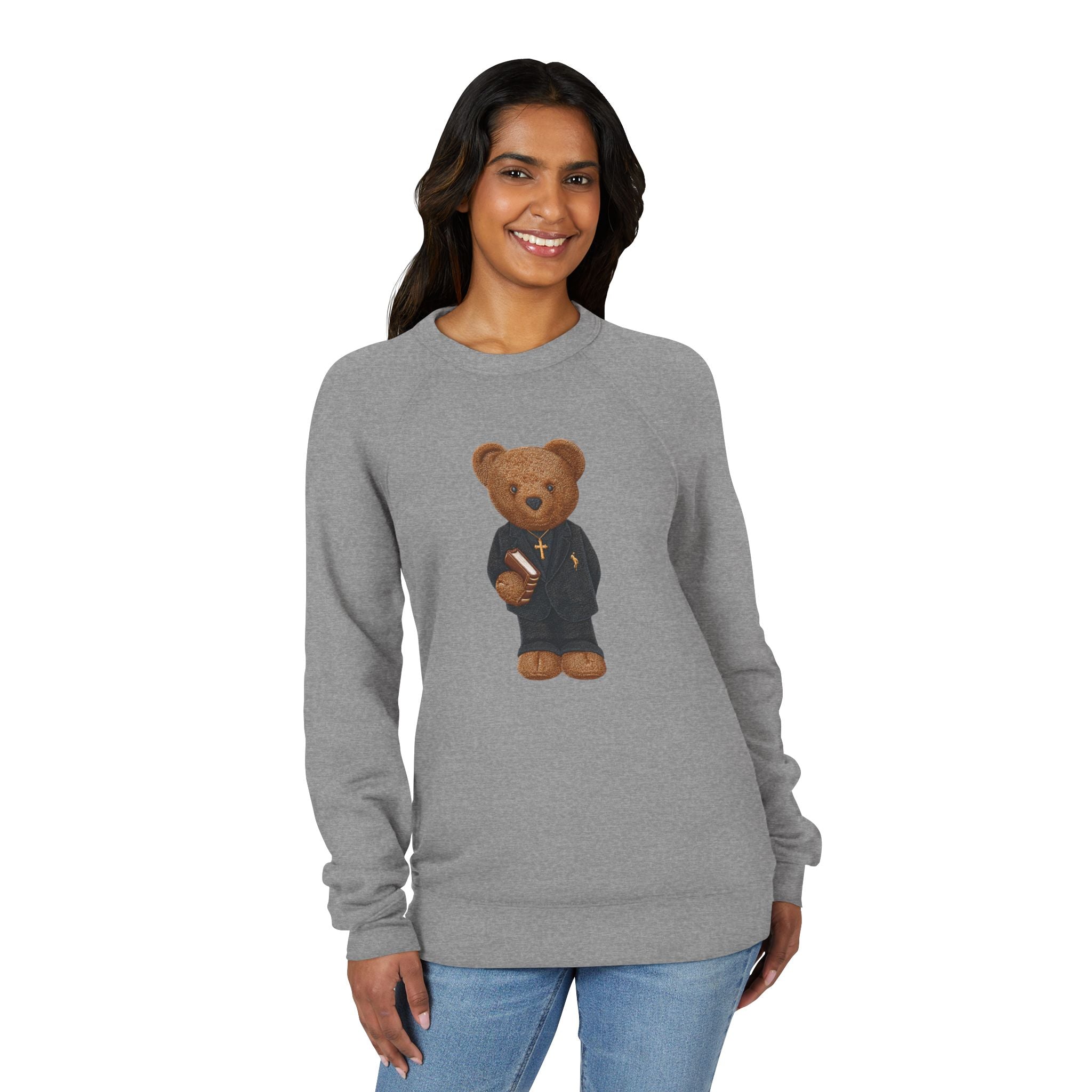 Sweat-Shirt Brodé “Jésus t’aime – Teddy Classique