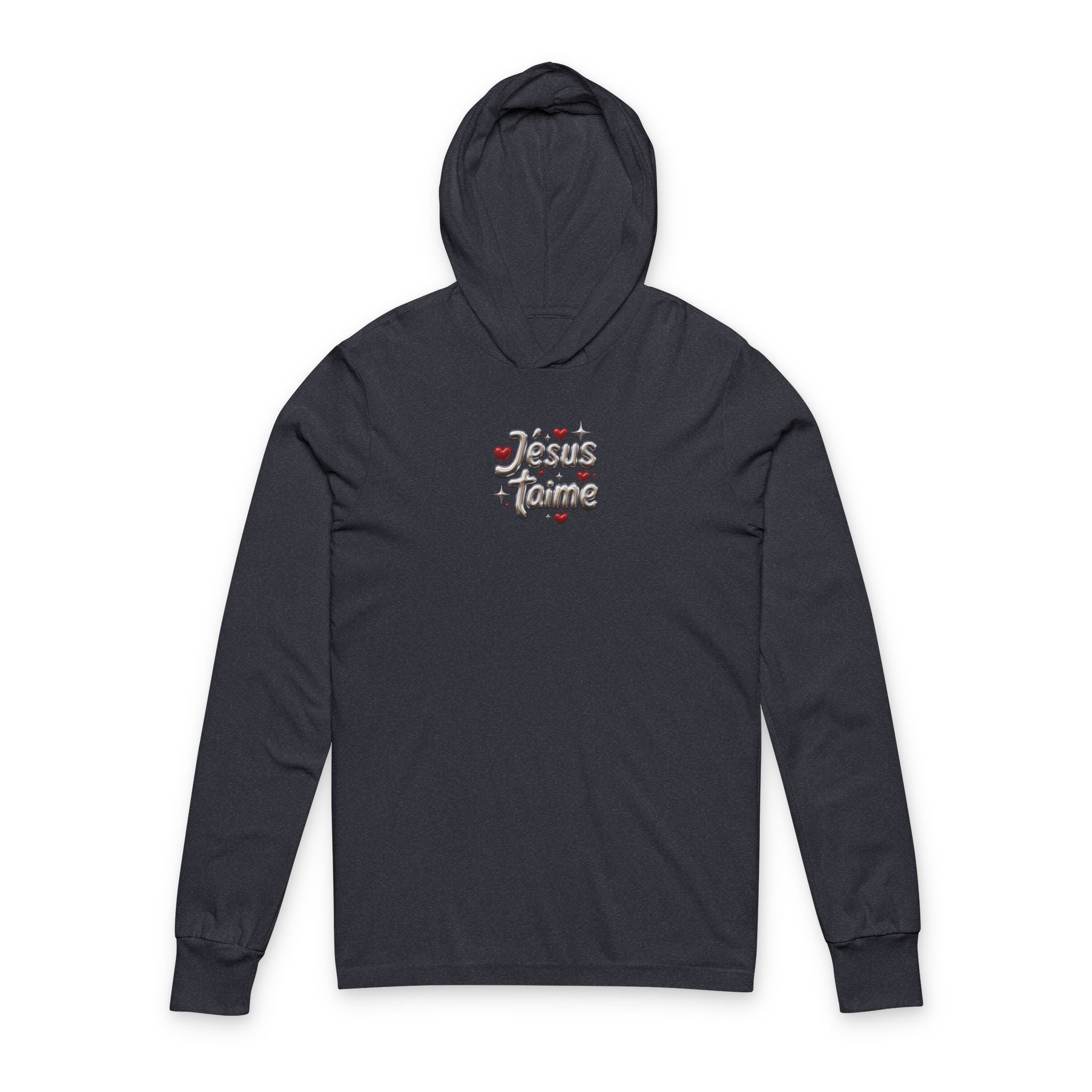 Hoodie "Jésus t’aime" – Papillon Chromé & Croix