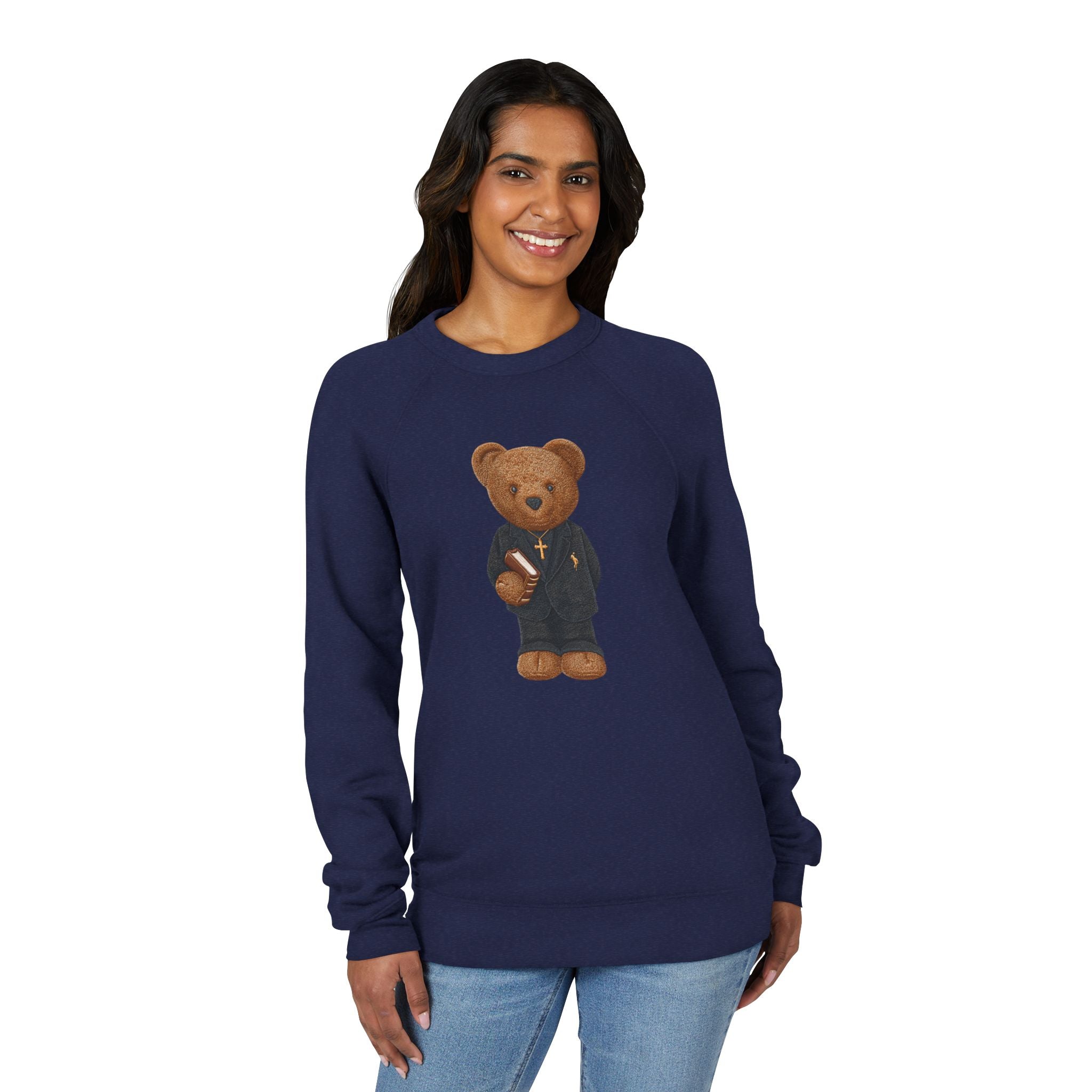 Sweat-Shirt Brodé “Jésus t’aime – Teddy Classique
