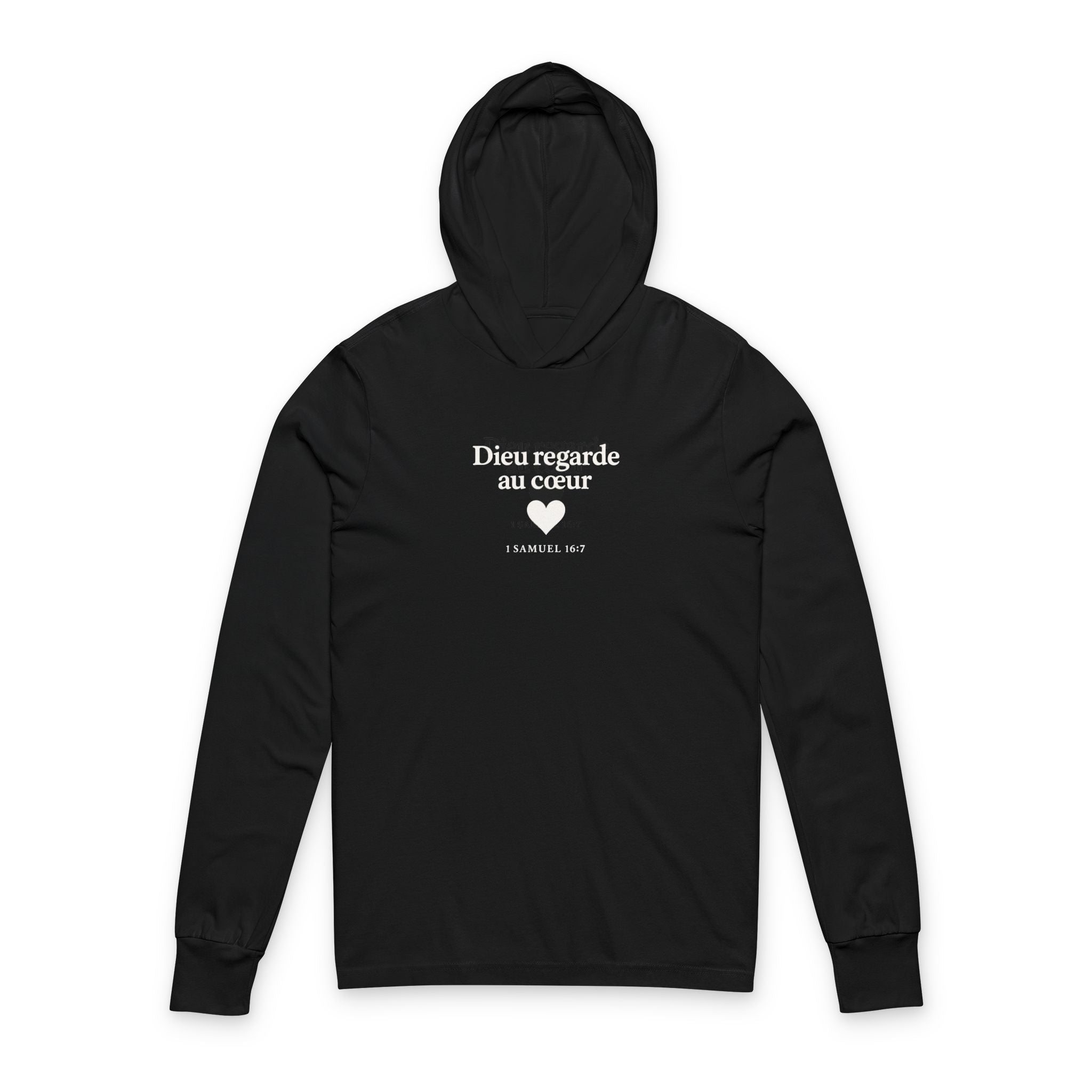 Hoodie “Dieu regarde au cœur” – 1 Samuel 16:7